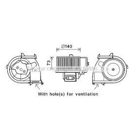 Achetez des Moteur électrique, pulseur d'air d'habitacle PRASCO RT8594 à prix pour 92,58 €