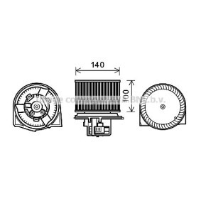 Achetez des Moteur électrique, pulseur d'air d'habitacle PRASCO SB8078 à prix pour 181,43 €