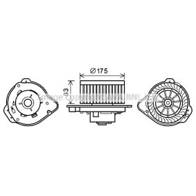 Achetez des Moteur électrique, pulseur d'air d'habitacle PRASCO VO8175 à prix pour 178,87 €