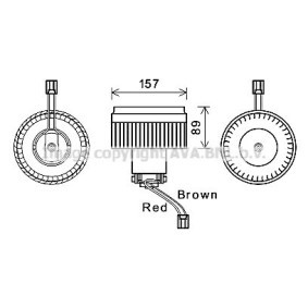 Achetez des Moteur électrique, pulseur d'air d'habitacle PRASCO VO8176 à prix pour 174,68 €