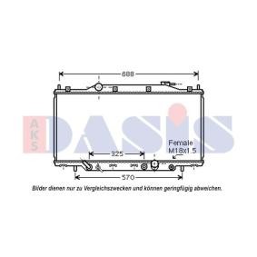 Achetez des Radiateur du moteur AKS DASIS 100075N à prix pour 119,69 €