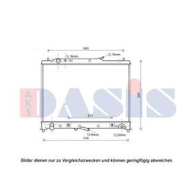 Achetez des Radiateur du moteur AKS DASIS 110074N à prix pour 112,39 €