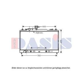 Achetez des Radiateur du moteur AKS DASIS 110080N à prix pour 103,71 €