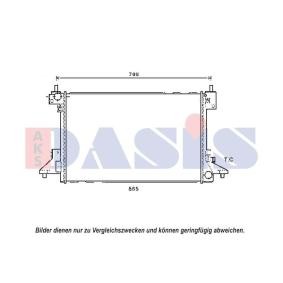 Achetez des Radiateur du moteur AKS DASIS 150117N à prix pour 123,85 €