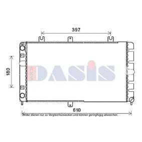 Achetez des Radiateur du moteur AKS DASIS 490016N à prix pour 60,00 €