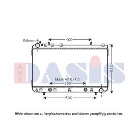 Achetez des Radiateur du moteur AKS DASIS 510124N à prix pour 468,74 €