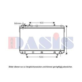 Achetez des Radiateur du moteur AKS DASIS 510126N à prix pour 133,87 €