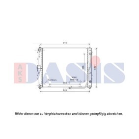 Achetez des Radiateur du moteur AKS DASIS 510127N à prix pour 625,53 €