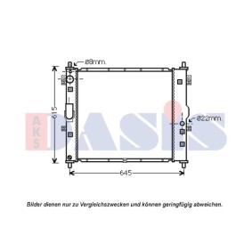 Achetez des Radiateur du moteur AKS DASIS 510128N à prix pour 570,53 €
