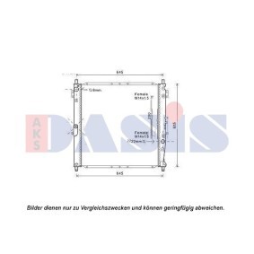 Achetez des Radiateur du moteur AKS DASIS 510129N à prix pour 563,36 €