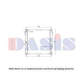 Achetez des Radiateur du moteur AKS DASIS 510131N à prix pour 634,36 €