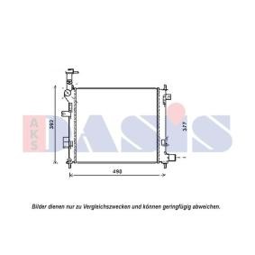 Achetez des Radiateur du moteur AKS DASIS 510165N à prix pour 65,37 €