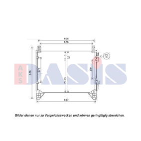 Achetez des Condenseur, climatisation AKS DASIS 512055N à prix pour 460,67 €