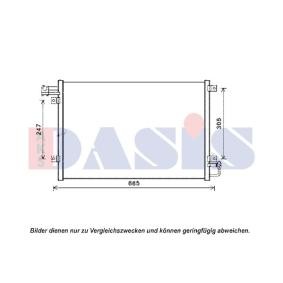 Achetez des Condenseur, climatisation AKS DASIS 512056N à prix pour 327,62 €