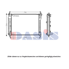 Achetez des Condenseur, climatisation AKS DASIS 512059N à prix pour 444,85 €