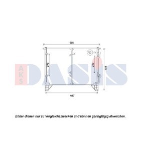 Achetez des Condenseur, climatisation AKS DASIS 512061N à prix pour 669,35 €