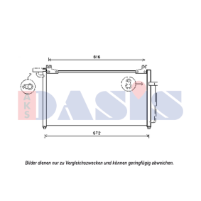 Achetez des Condenseur, climatisation AKS DASIS 512069N à prix pour 247,95 €