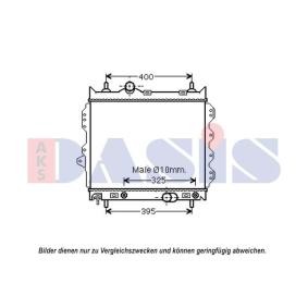 Achetez des Radiateur du moteur AKS DASIS 520125N à prix pour 122,52 €