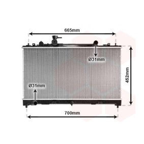 Achetez des Radiateur du moteur VAN WEZEL 27002226 à prix pour 138,65 €
