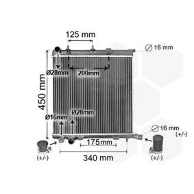 Kjøp Radiator, motorkjøling av VAN WEZEL 40002368 til den lave prisen 1303,06 NOK
