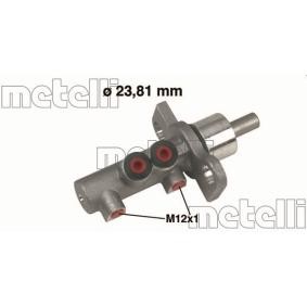 Acquista Cilindro maestro del freno da METELLI 05-0260 a buon mercato per soli 81,17 €