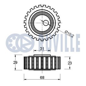 Spannschiene, Steuerkette 3453014 SUZUKI SWIFT von RUVILLE