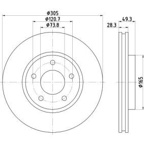 Bremsscheibe von MINTEX MDC1336
