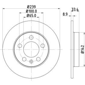SKODA Bremsscheibe von MINTEX