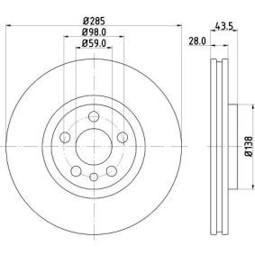 Bremsscheibe von MINTEX MDC1598