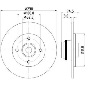 RENAULT Bremsscheibe von MINTEX