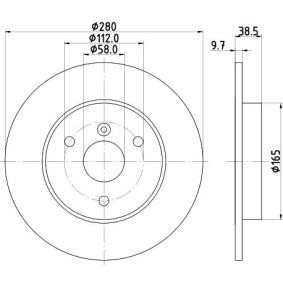 Bremsscheibe von MINTEX MDC2156
