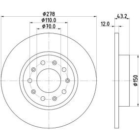 JEEP Bremsscheibe von MINTEX