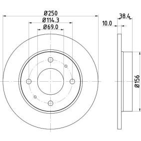 Bremsscheibe von MINTEX MDC2376