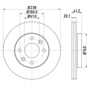 RENAULT Bremsscheibe von MINTEX