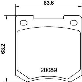 Bremsbeläge MGB535
