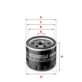 Achetez des Filtre à huile SOFIMA S 0110 R à prix pour 10,52 €