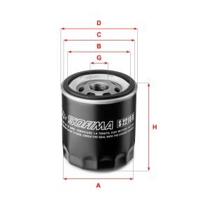 Achetez des Filtre à huile SOFIMA S 2210 R à prix pour 9,35 €