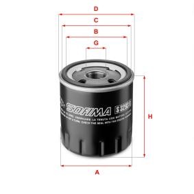 Achetez des Filtre à huile SOFIMA S 3293 R à prix pour 8,25 €