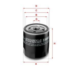 Achetez des Filtre à huile SOFIMA S 4500 R à prix pour 40,37 €
