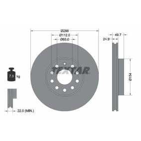 Comprar Disco de freno de TEXTAR 92120800 a bajo precio de 64,47 €