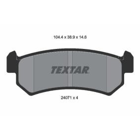 Acquista Kit pastiglie freni da TEXTAR 2407101 a buon mercato per soli 31,39 €