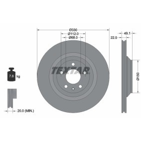 Comprar Disco de freno de TEXTAR 92132600 a bajo precio de 84,20 €