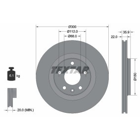 Comprar Disco de freno de TEXTAR 92137100 a bajo precio de 37,53 €