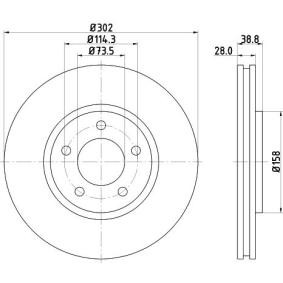Bremsscheibe von MINTEX MDC1554