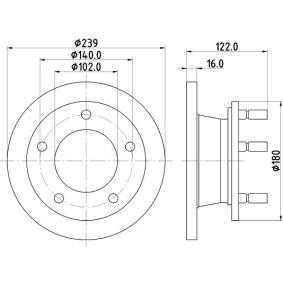 Comprar Disco de freno de MINTEX MDC500 a bajo precio de 56,56 €