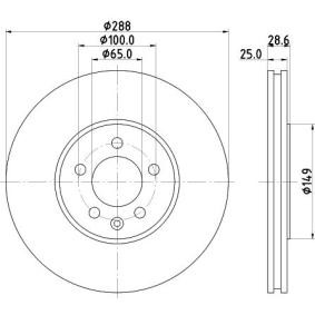 Köp Bromsskiva av MINTEX MDC915 till det låga priset 560,27 kr