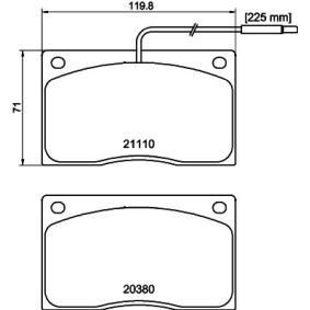 Köp Bromsbelägg av MINTEX MGB443 till det låga priset 409,32 kr