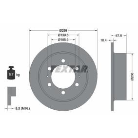 Comprar Disco de freno de TEXTAR 92138500 a bajo precio de 50,77 €