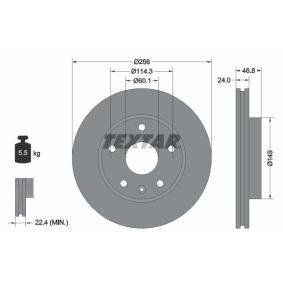 Comprar Disco de freno de TEXTAR 92155600 a bajo precio de 23,65 €