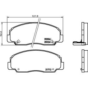 Bremsbeläge 2171202 für DAIHATSU